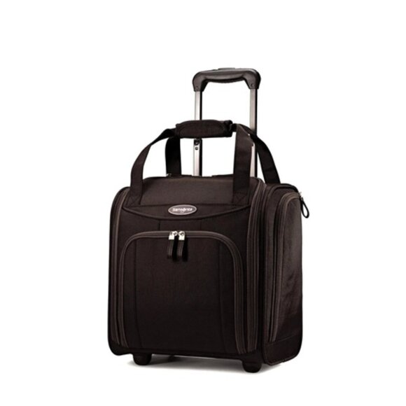 Samsonite Upright Wheeled Carry-On Underseater Small Travel Case NEW Black - Picture 1 of 2